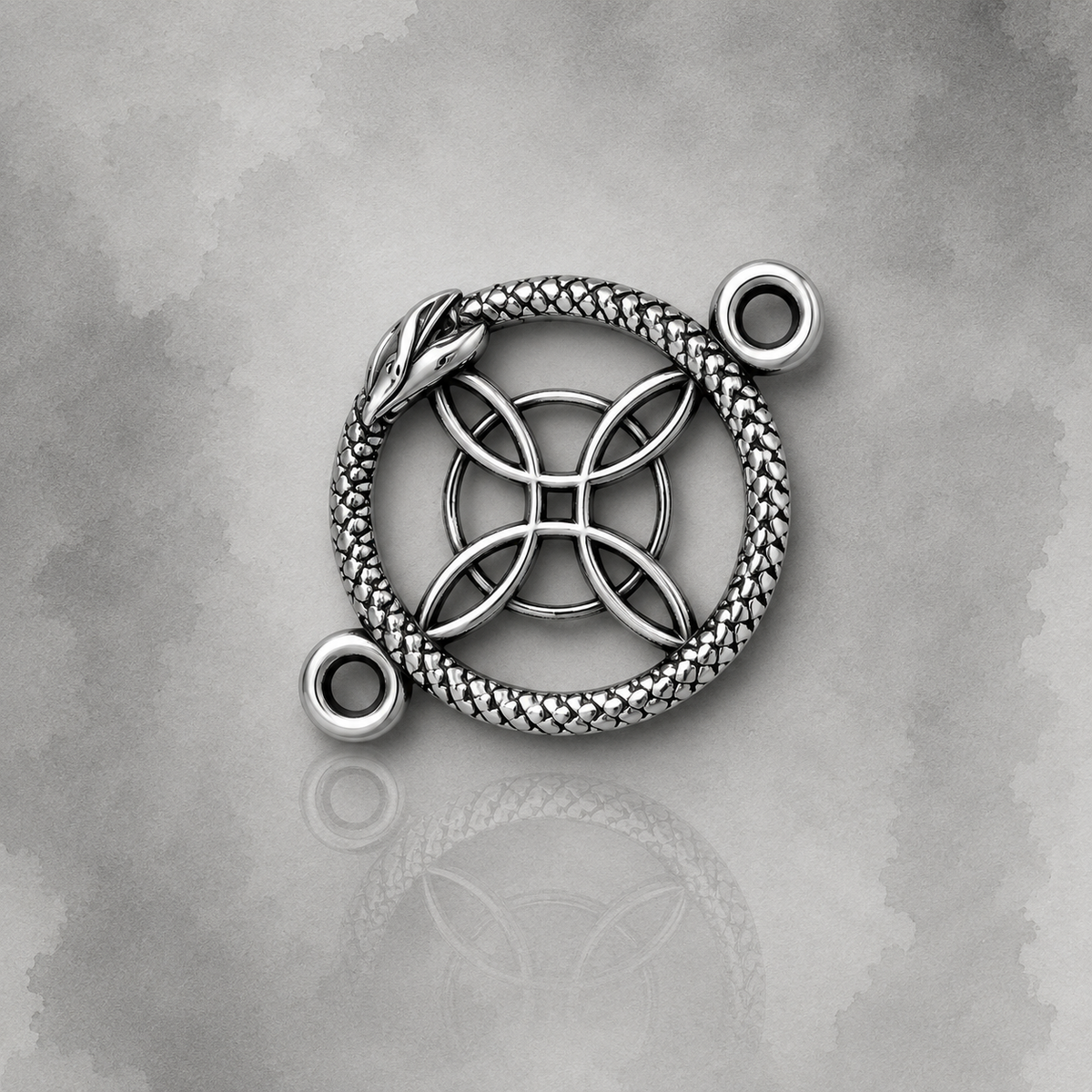 Charm para Pulsera Nudo de Bruja y Serpiente Plata 925