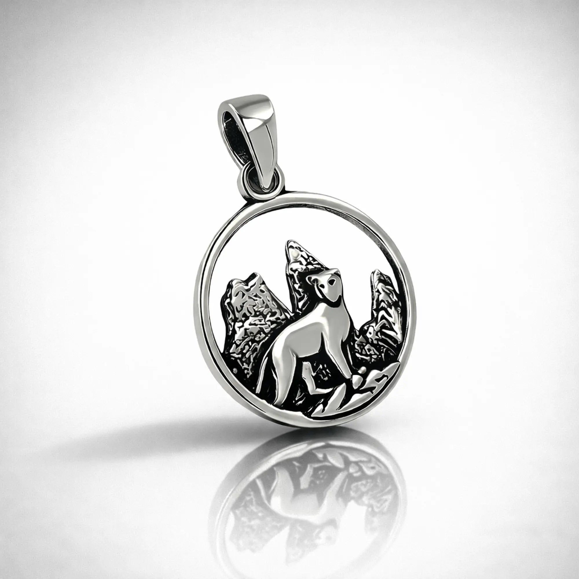 Colgante Puma Chileno (Torres del Paine) Plata 925