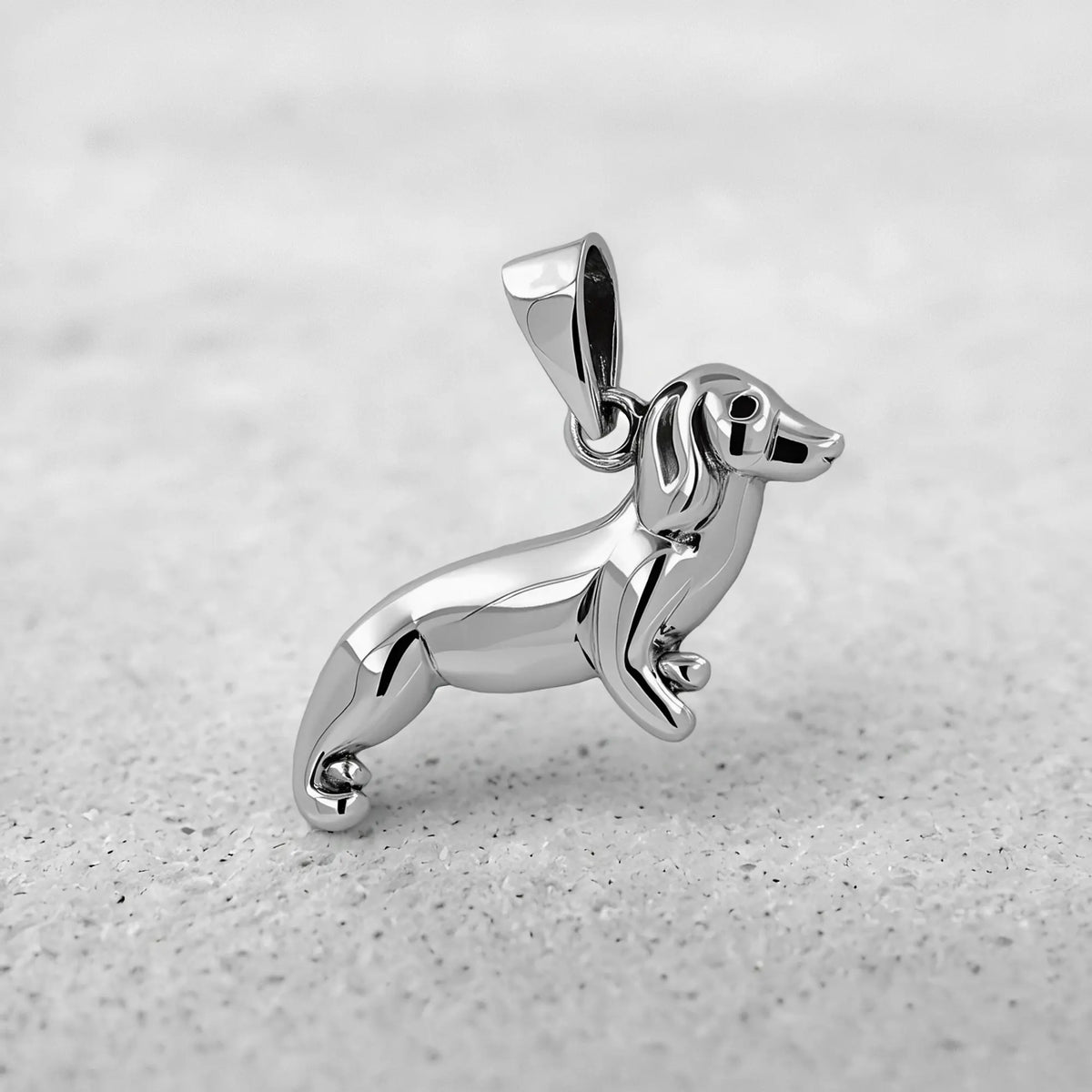 Colgante Perro Salchicha en Plata 925