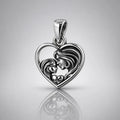 Colgante Mamá e Hija Miniatura en Plata 925