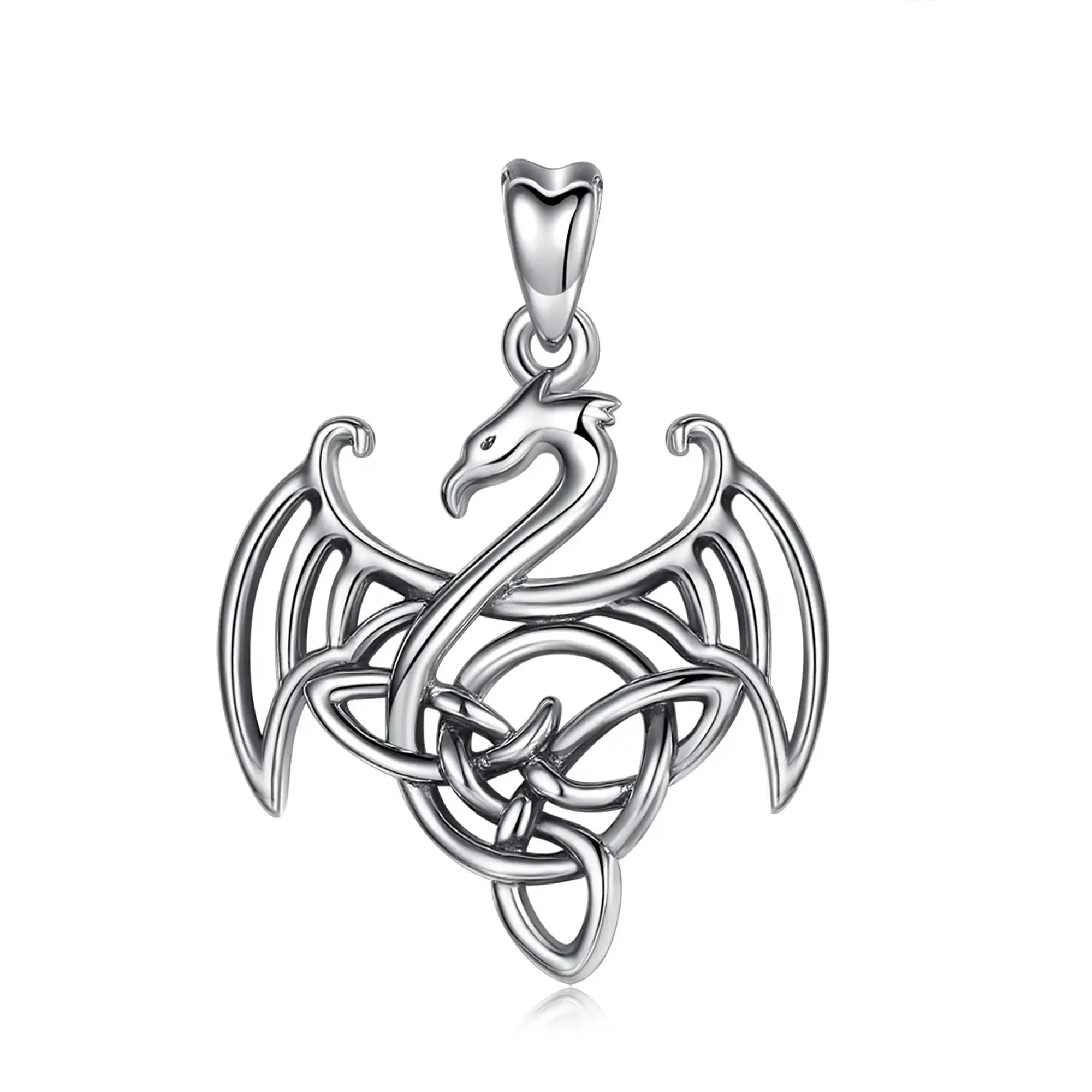 Aros Colgantes Ave Fénix en Plata 925