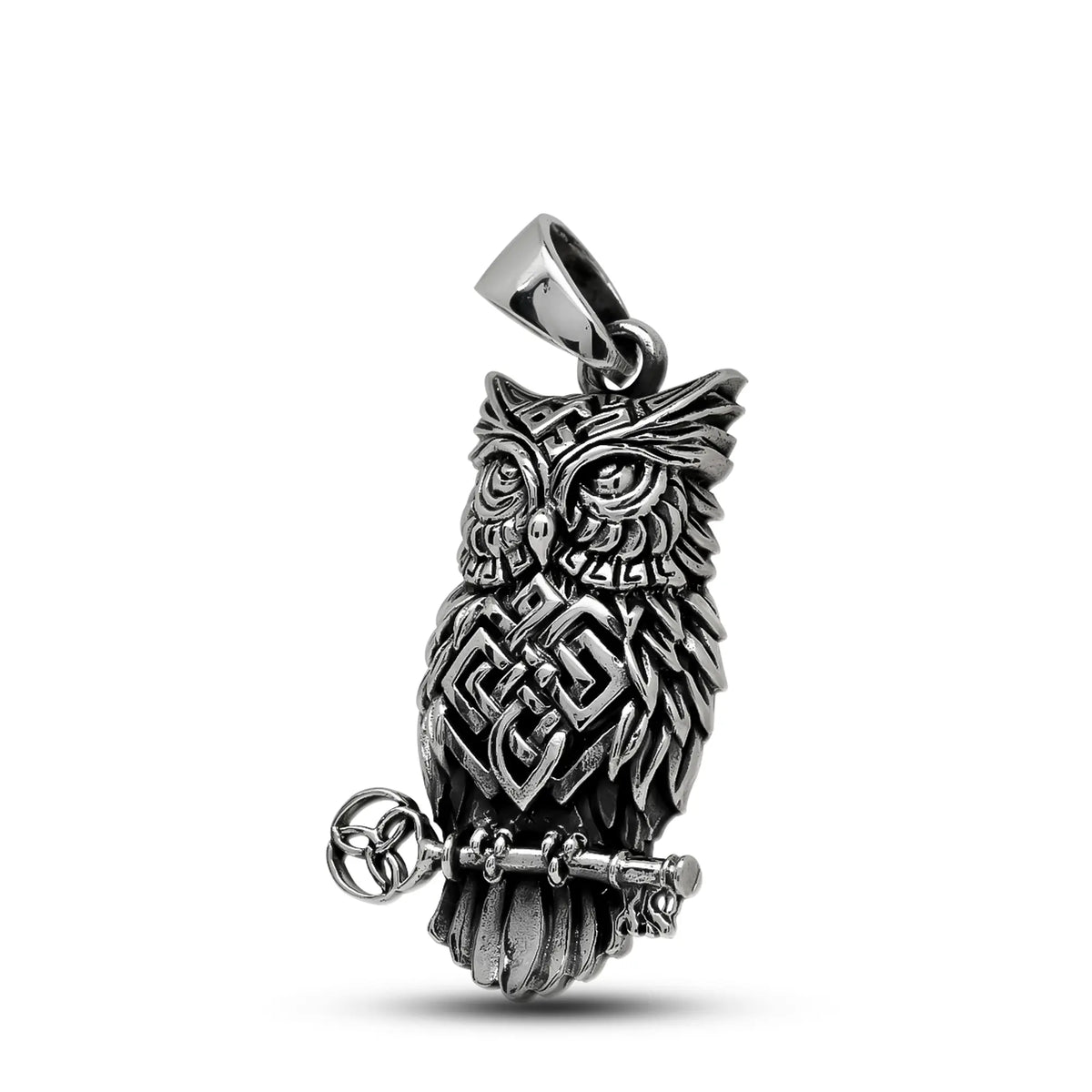 Colgante Búho Envejecido en Plata 925