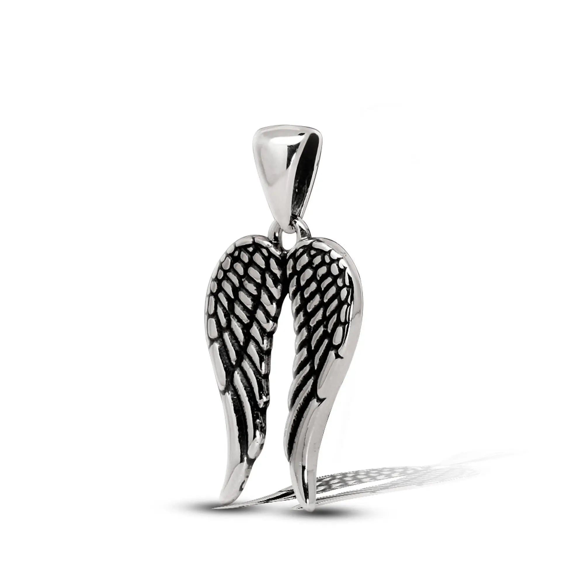 Colgante Alas de Ángel Envejecidas en Plata 925