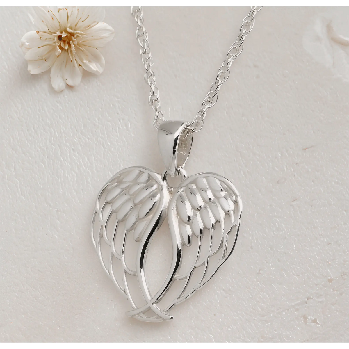 Colgante Alas de Ángel Caladas en Plata 925