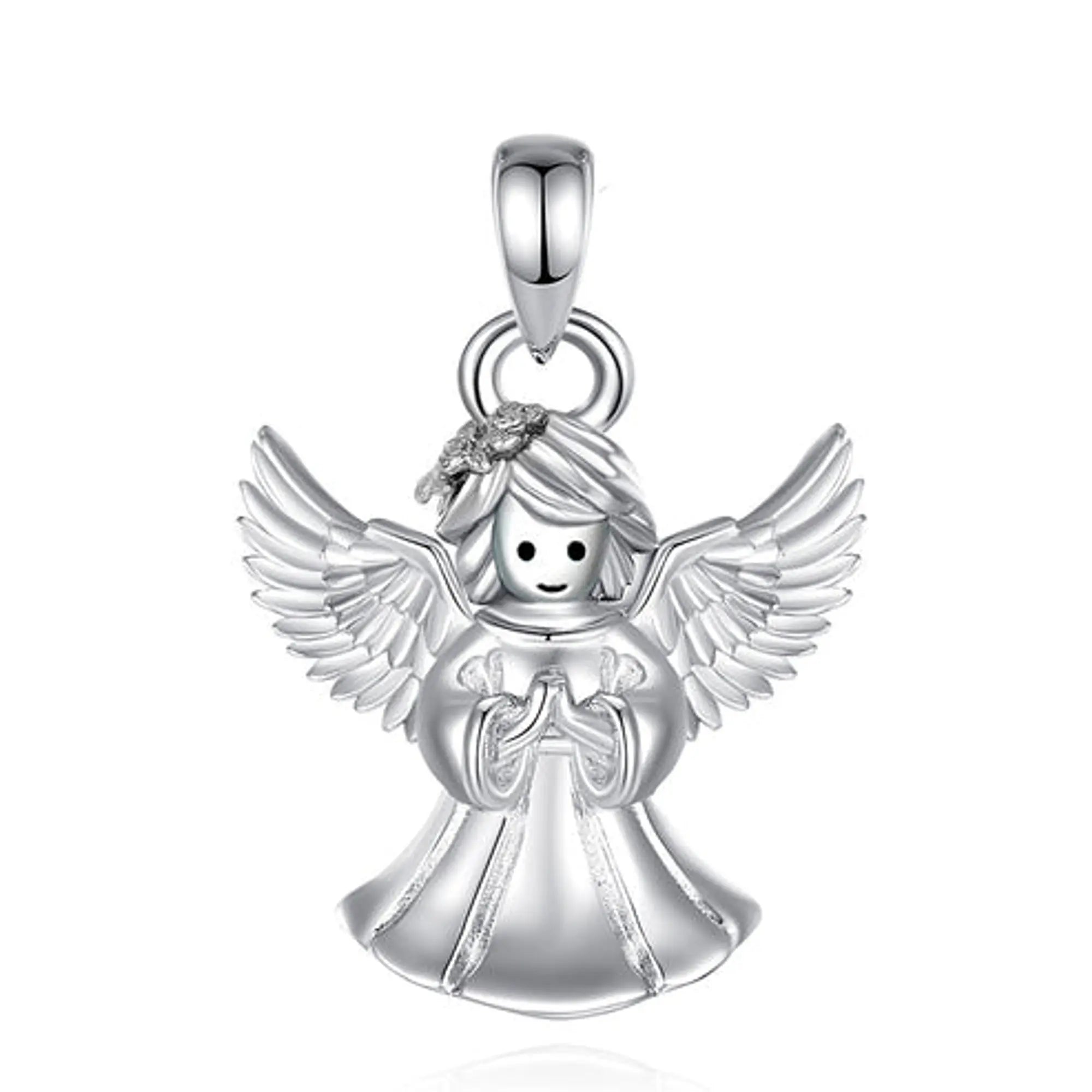 Colgante Niña Angelical en Plata 925