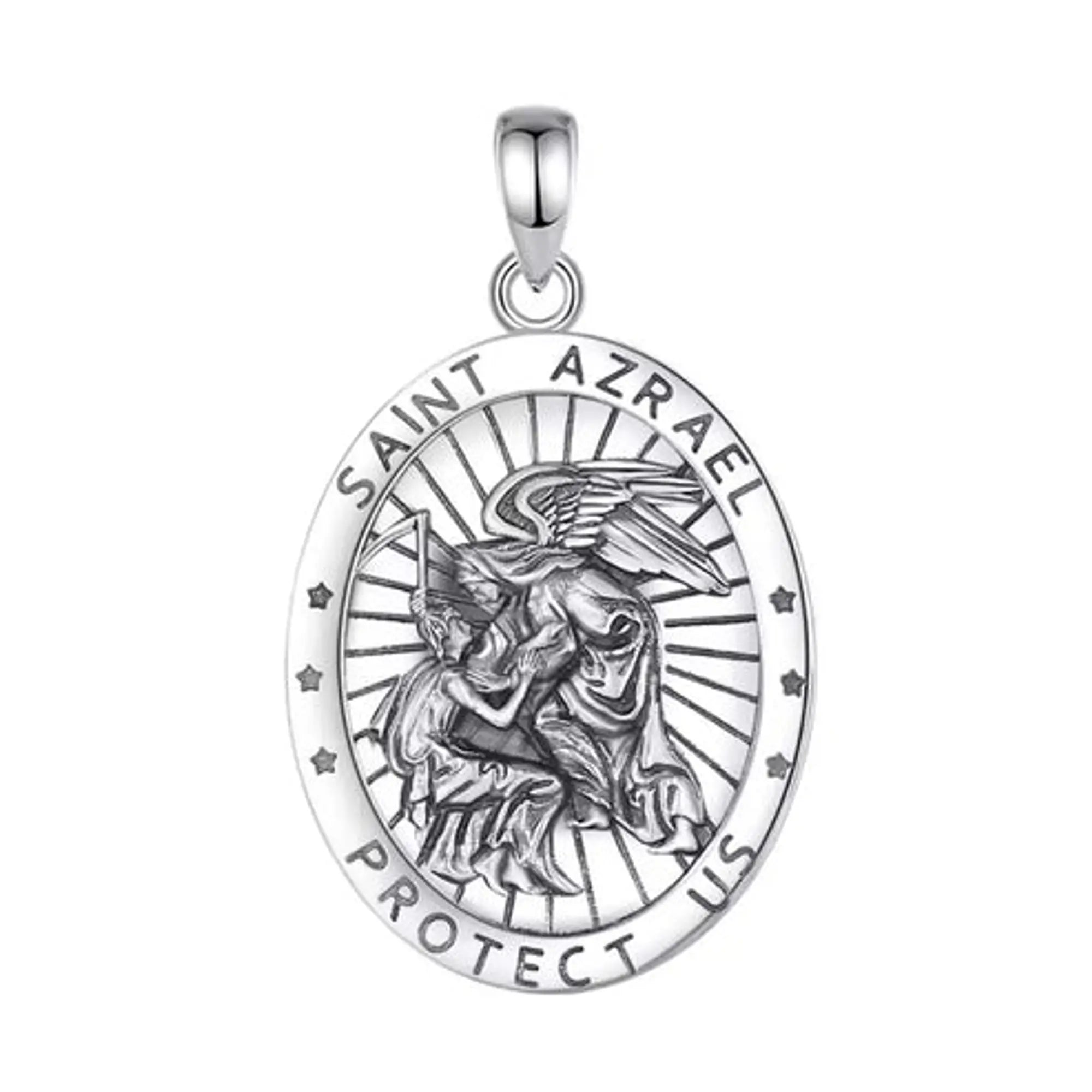 Colgante San Azrael en Plata 925