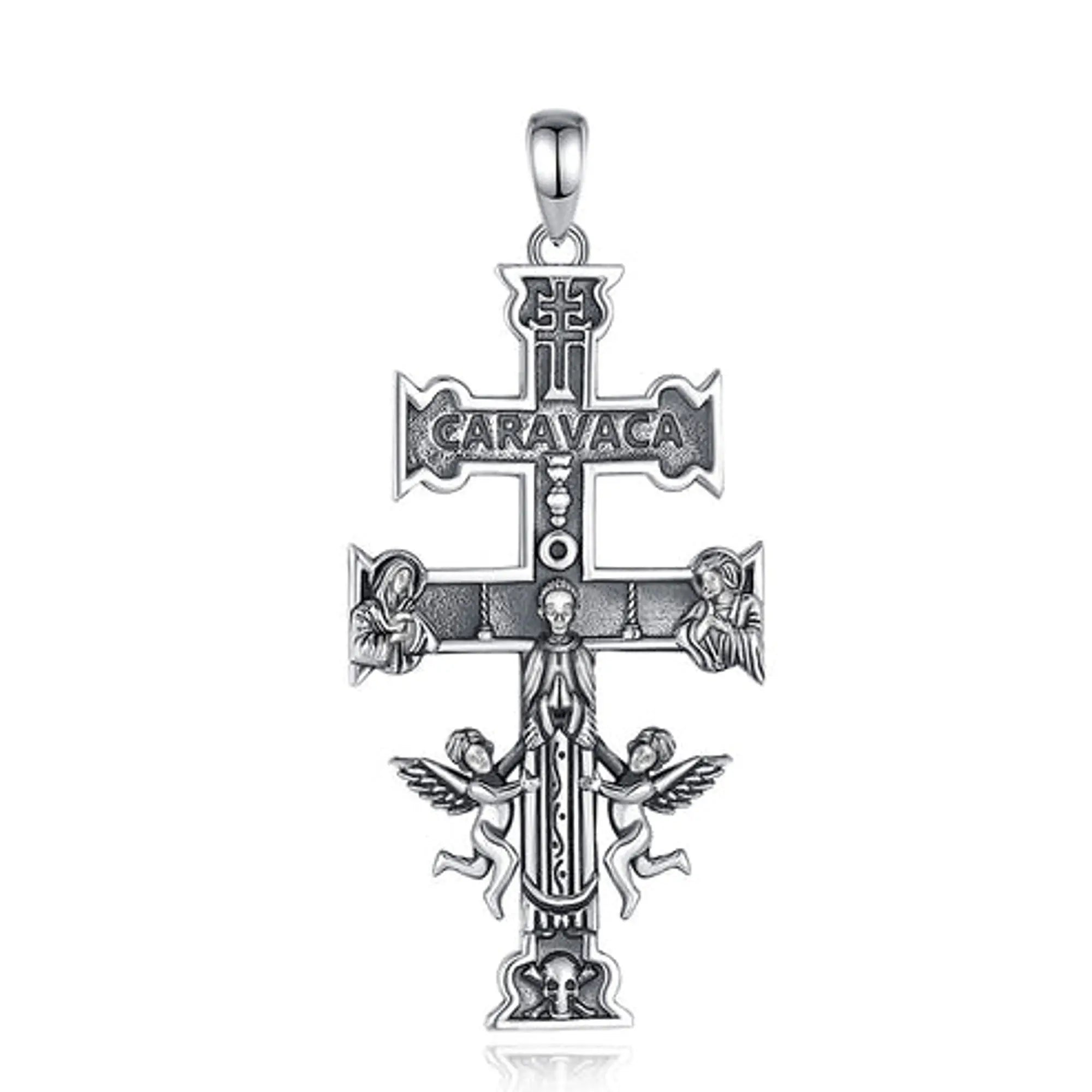 Colgante Cruz de San Benito Clásica en Plata 925