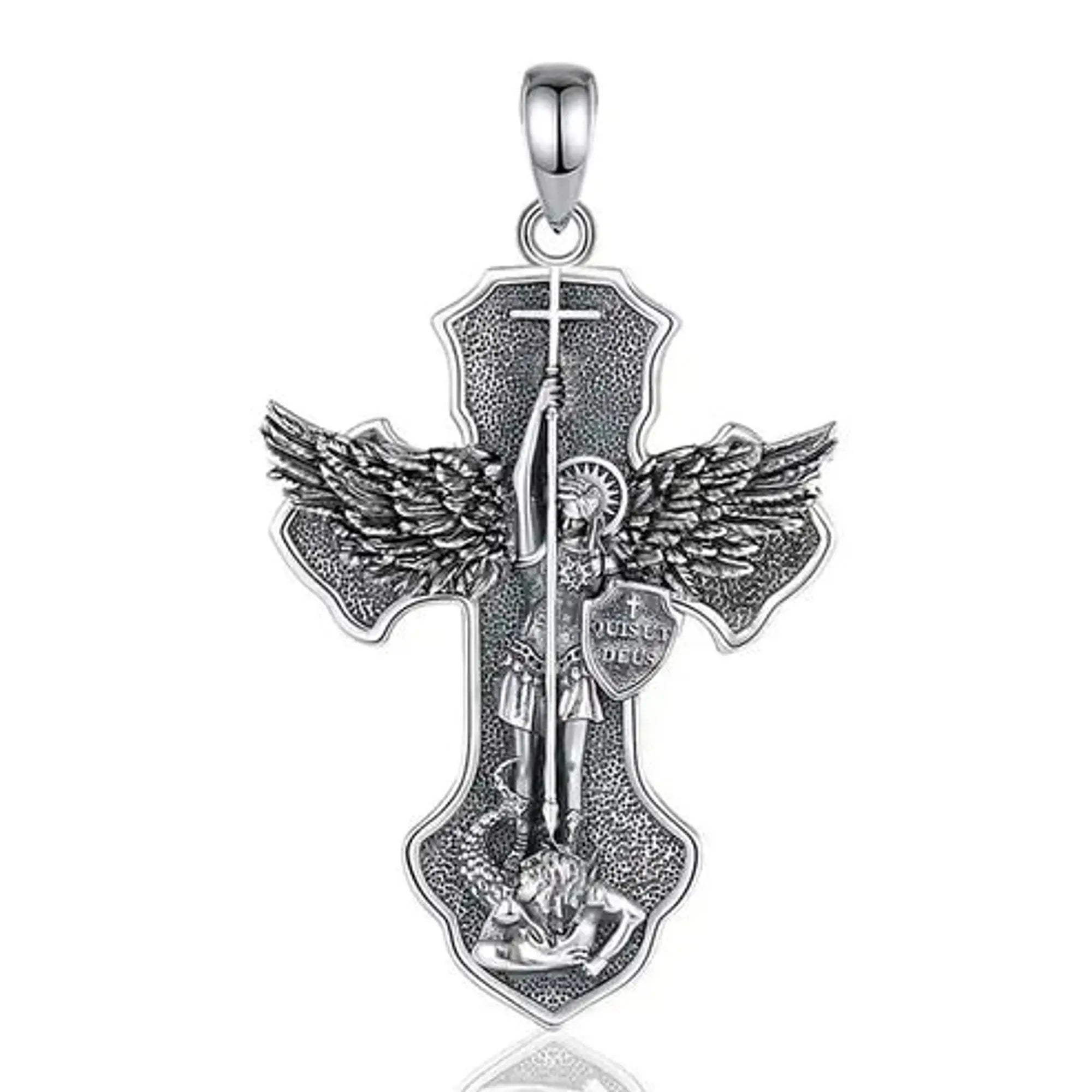 Colgante Cruz Trebolada en Plata 925 - Símbolo de Fe