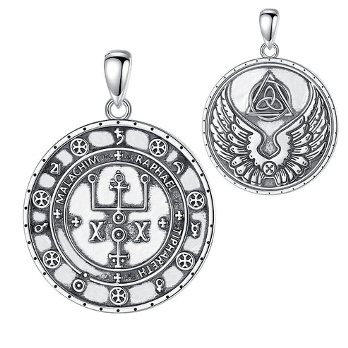 Colgante Escudo del Arcángel San Miguel en Plata 925