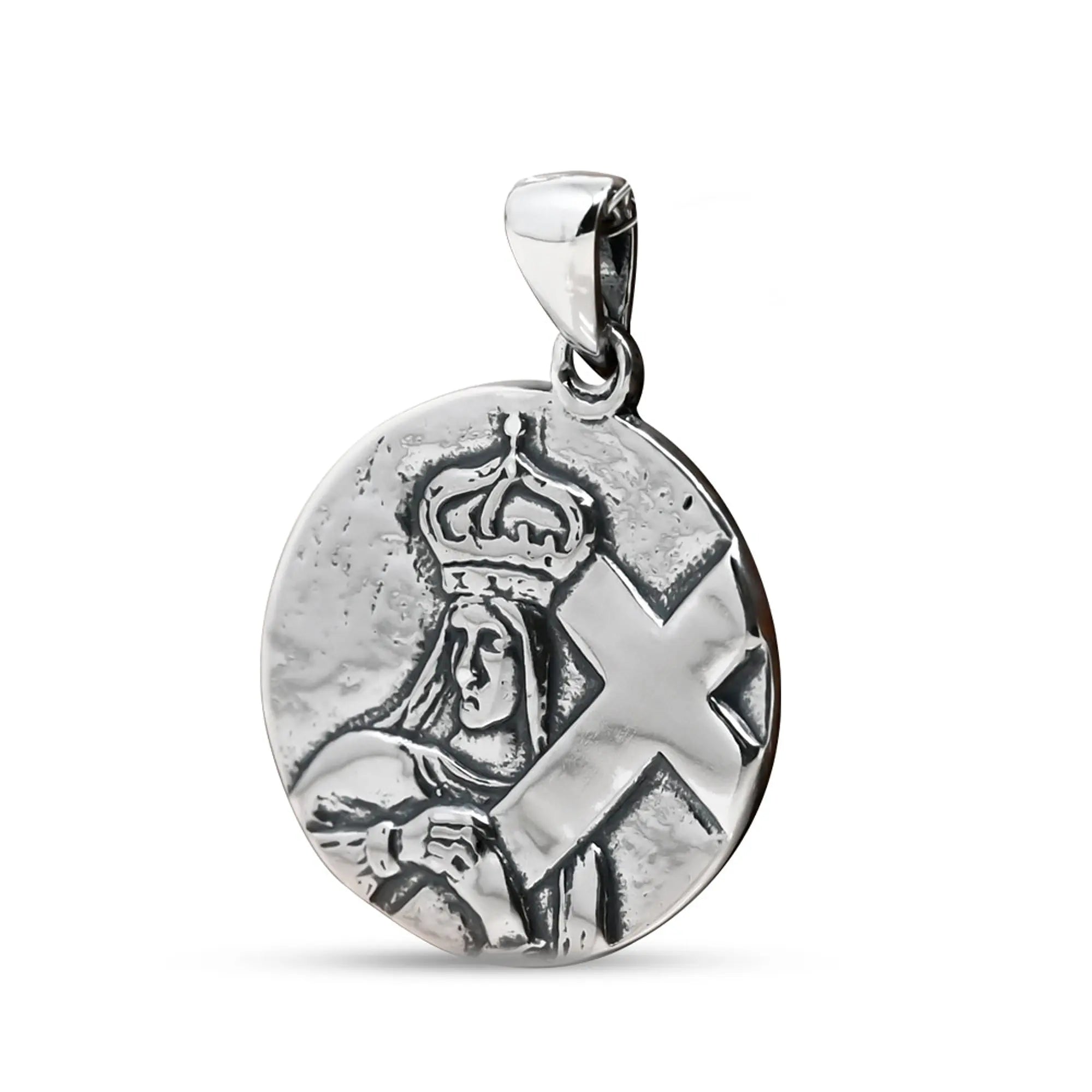 Colgante Medalla Santa Elena de la Cruz (Amor) Plata 925