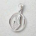 Colgante Medalla de la Virgen Niña (Divina Infantita) Plata 925
