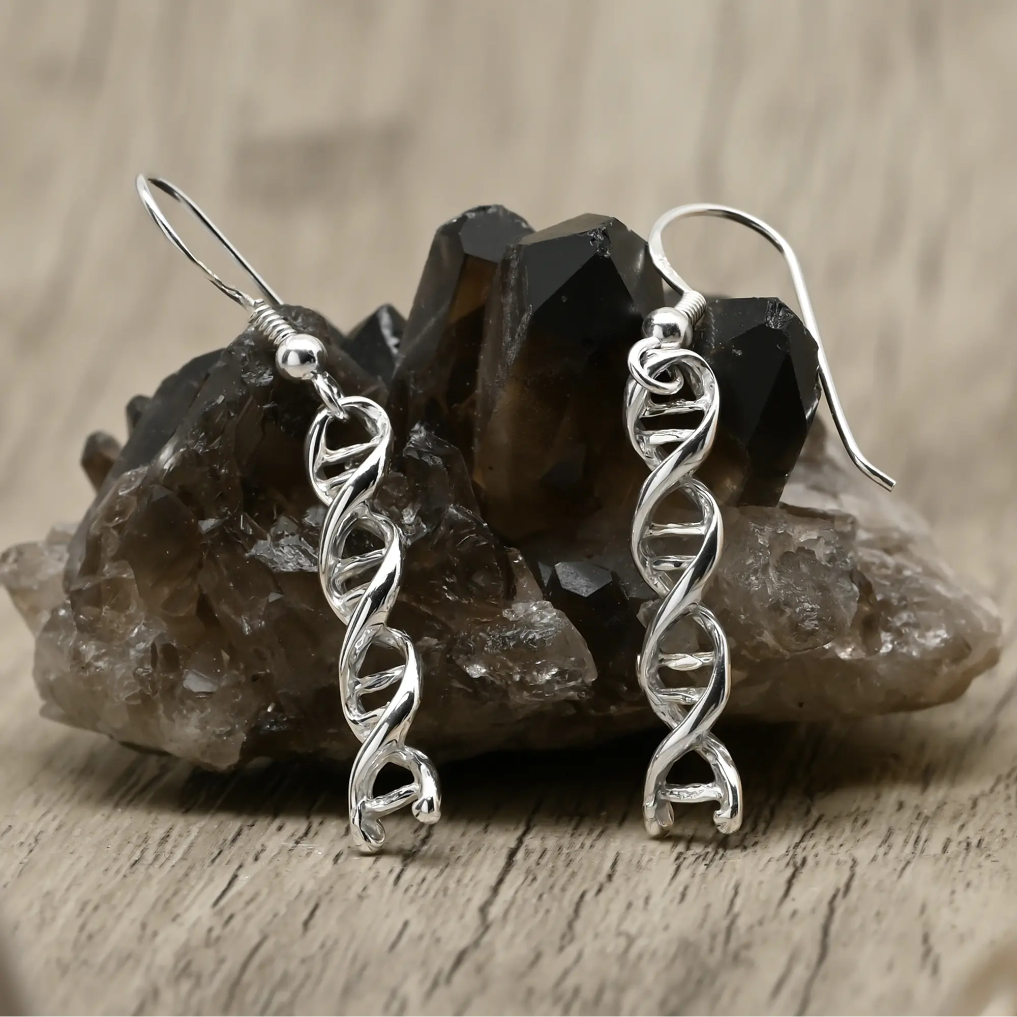 Aros Colgantes ADN en Plata 925