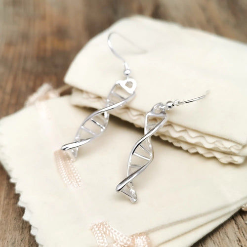 Aros Colgantes ADN Mediano en Plata 925