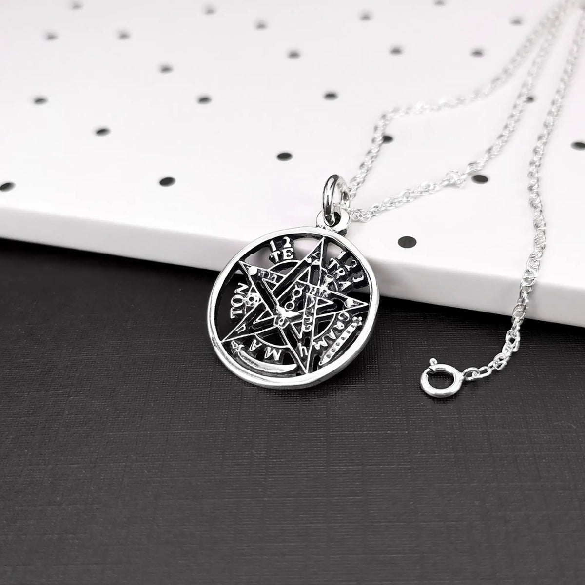 Colgante Tetragramatón con Nudos Celtas Plata 925