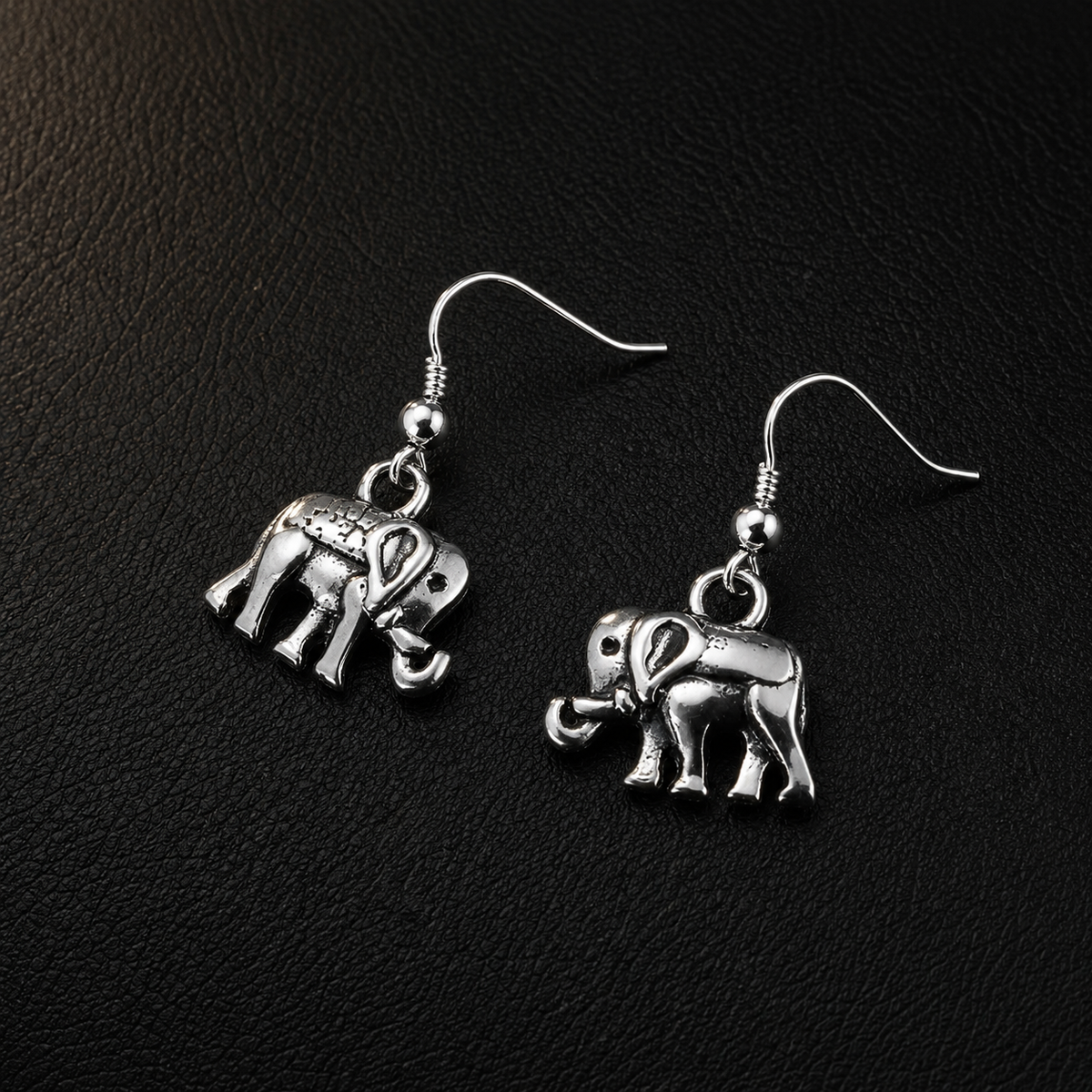 Aros Colgantes Elefantes en Plata 925