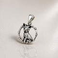 Colgante Perro Chihuahua Silueta en Plata 925