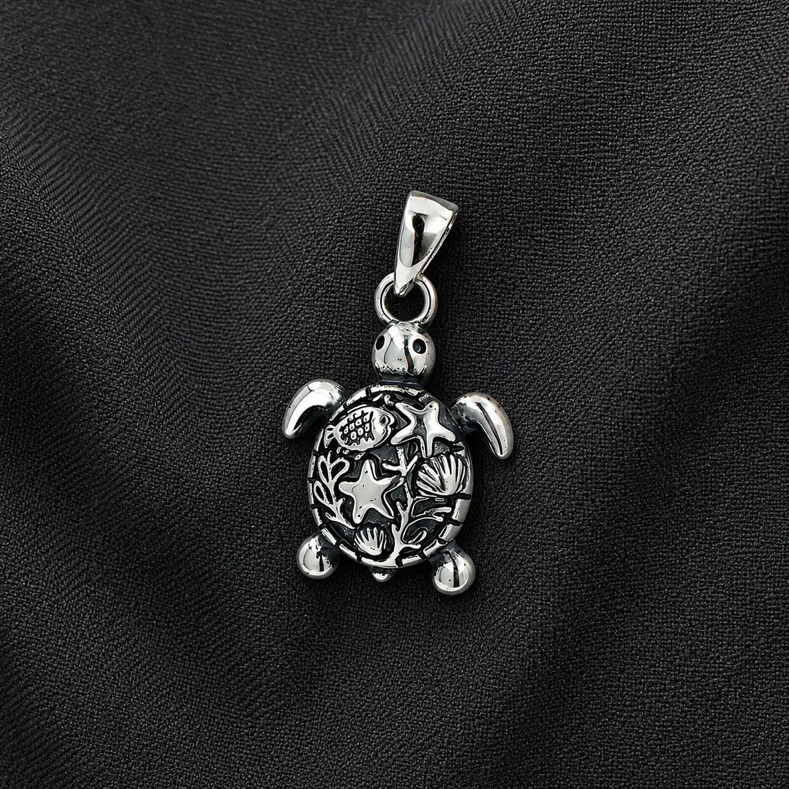 Colgante Tortuga Marina de la Longevidad Plata 925