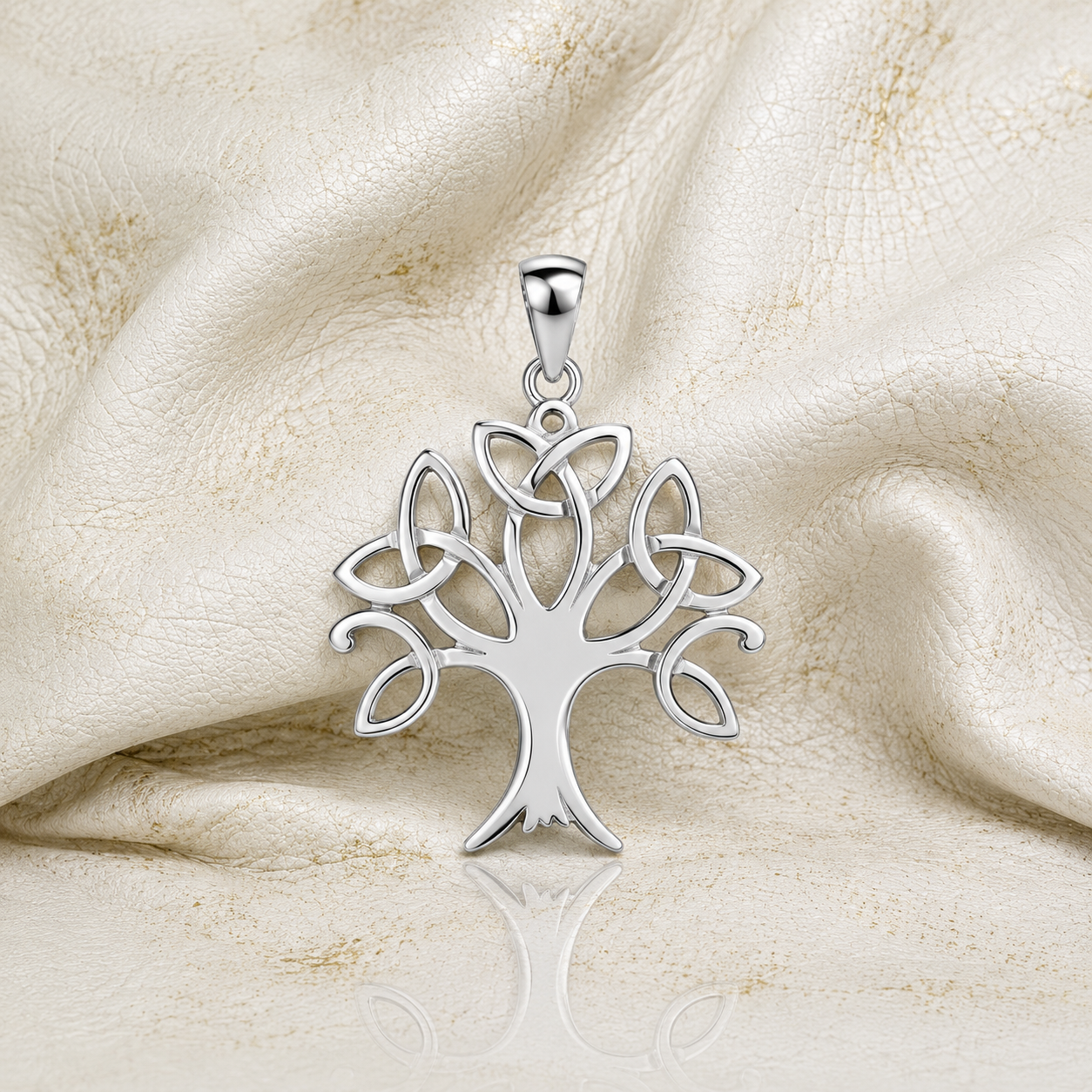 Colgante Árbol de la Vida Triquel Calado en Plata 925