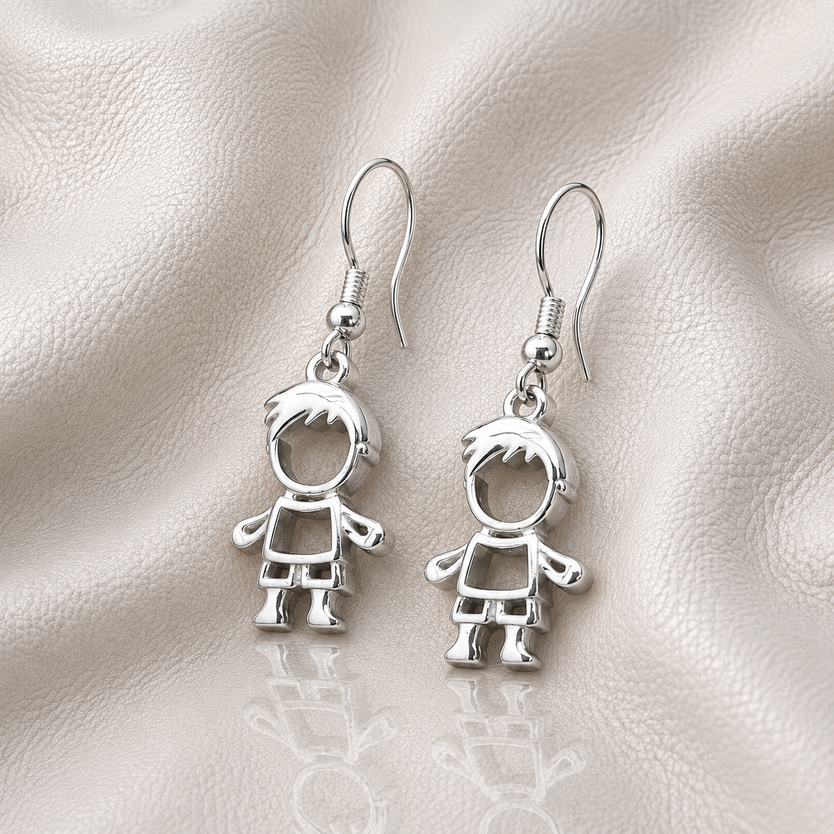 Aros Colgantes Niño en Plata 925
