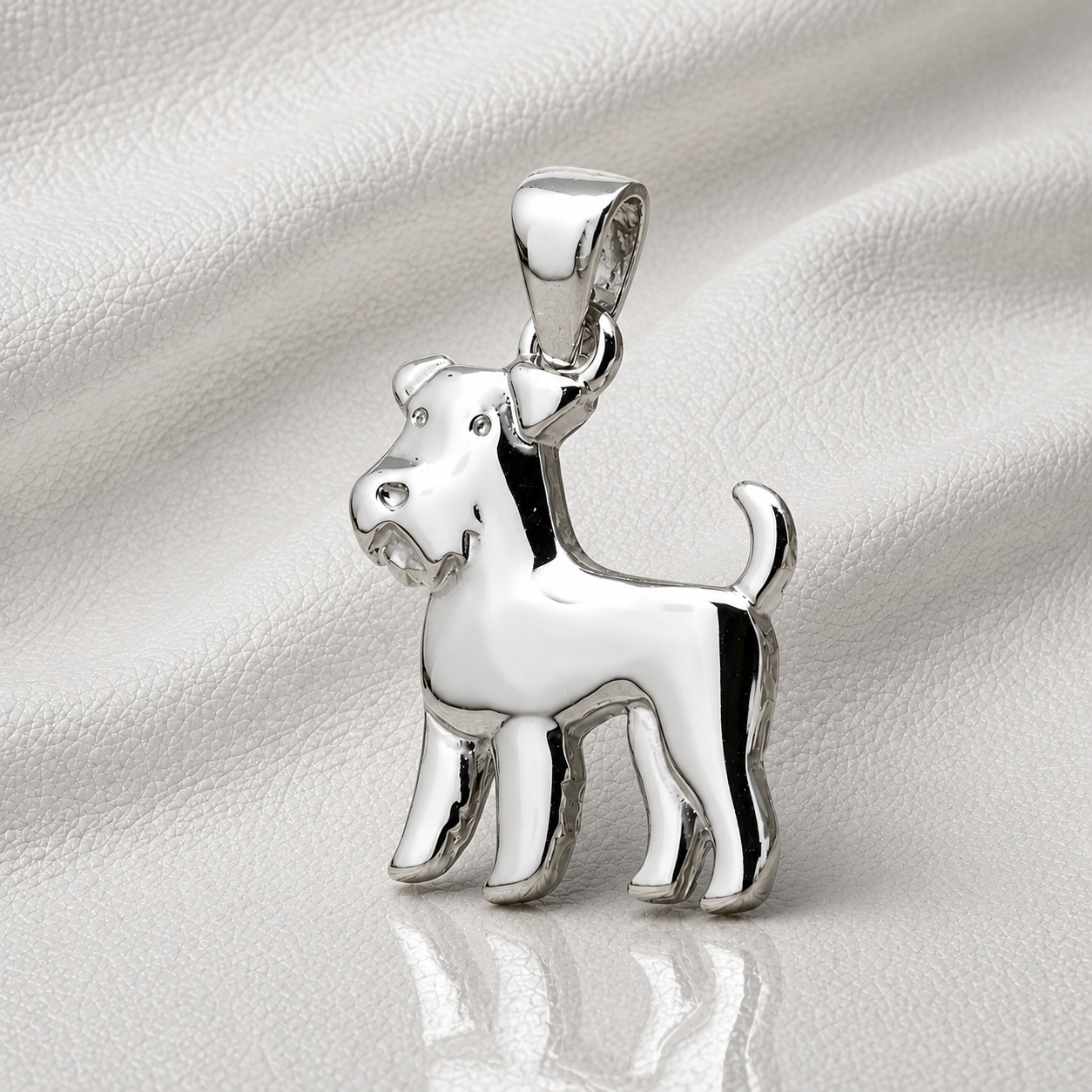 Colgante Perro Schnauzer en Plata de Ley 925