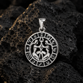 Colgante Signo Zodiacal Géminis Símbolo Plata 925