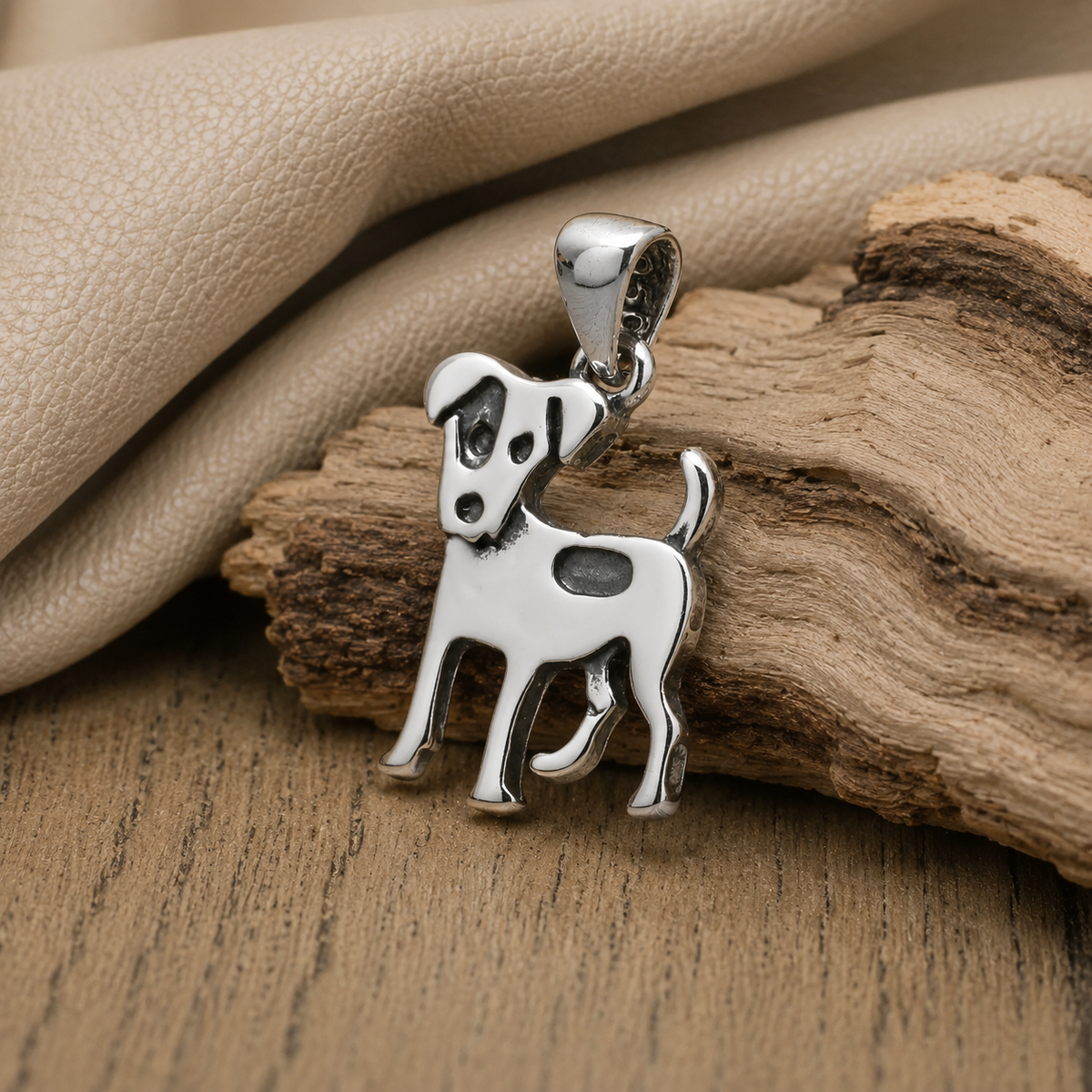 Colgante Perro Jack Russell Terrier en Plata 925