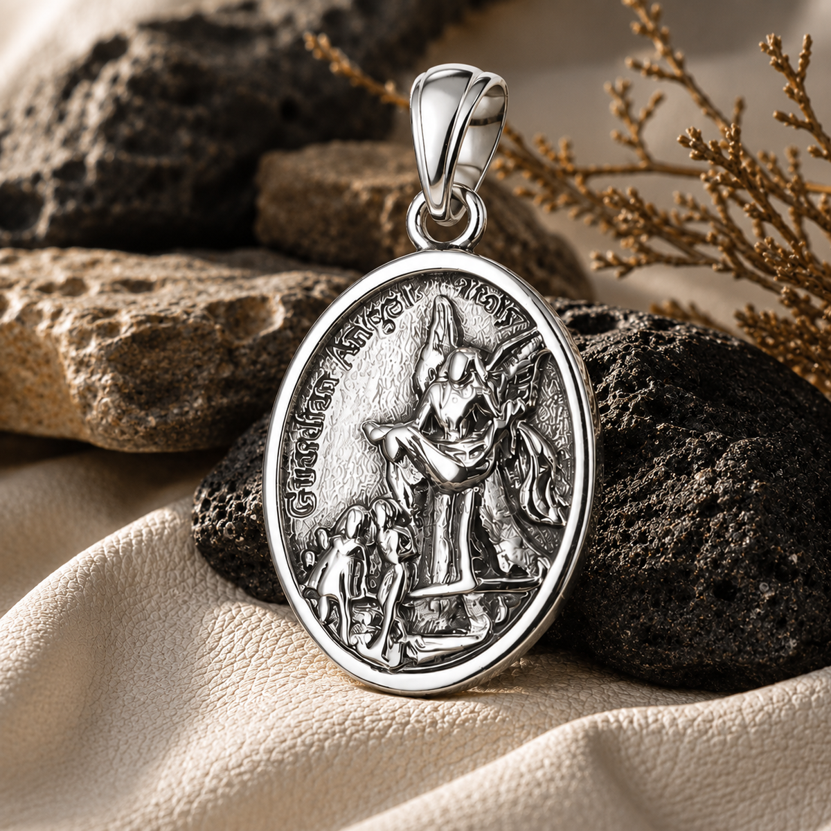 Colgante Ángel Guardían 2 en Plata 925