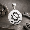 Colgante Llave de Ajuste / Mecánico en Plata 925