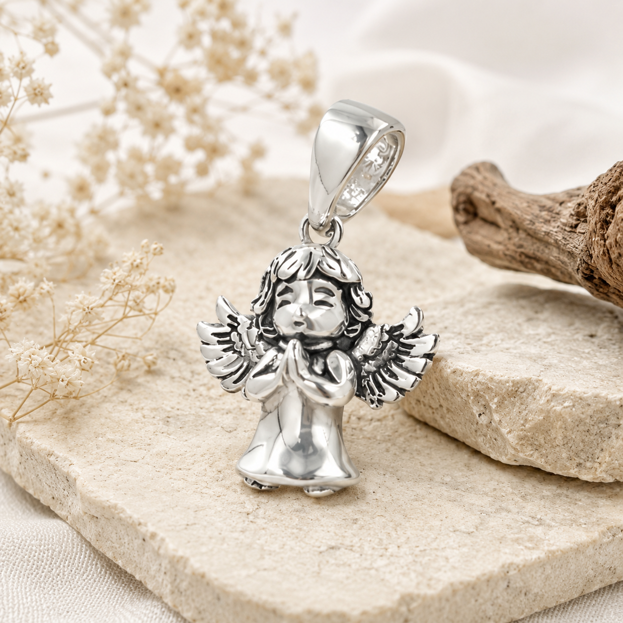 Colgante Ángel Mini en Plata 925