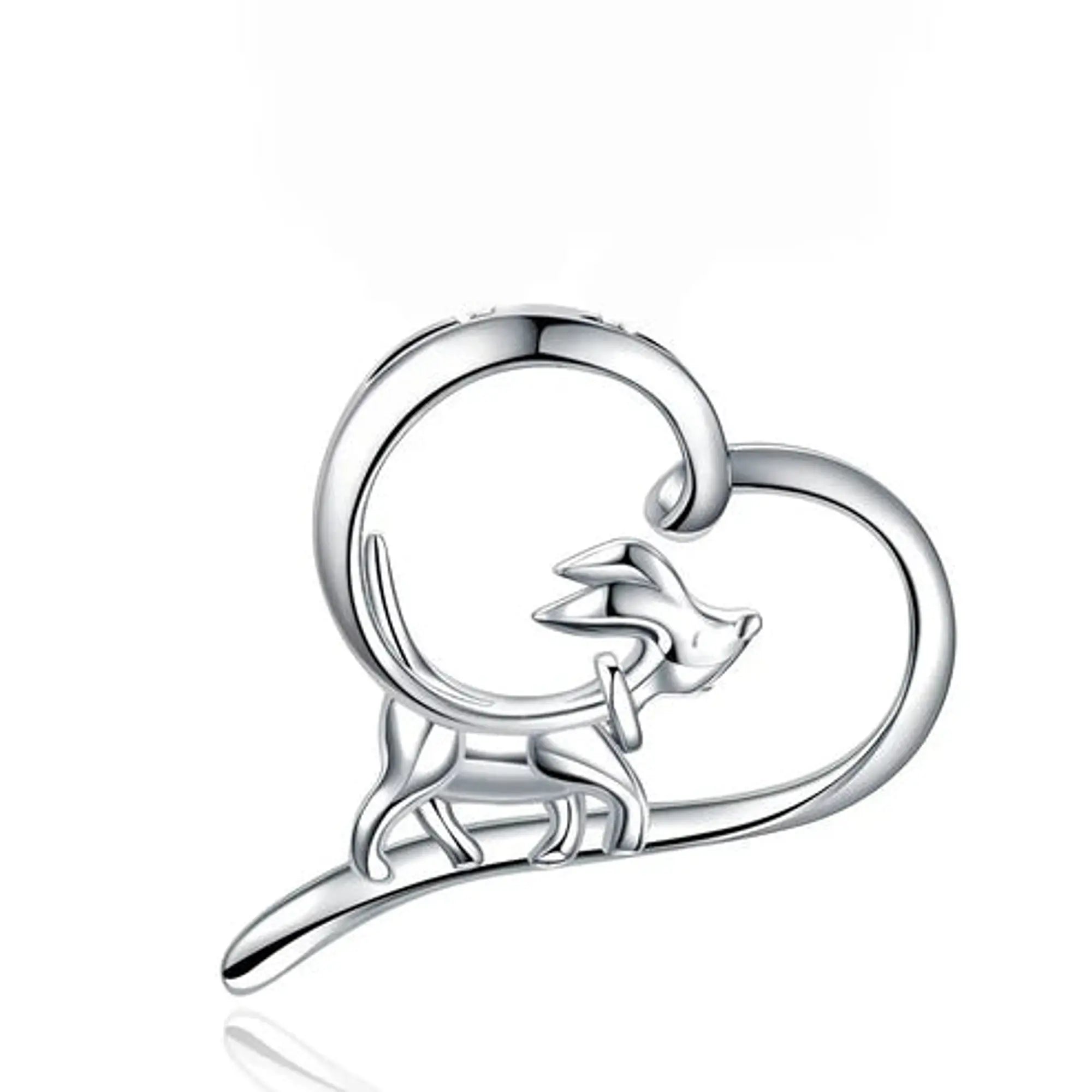 Colgante Perro Cachorro Miniatura en Plata 925