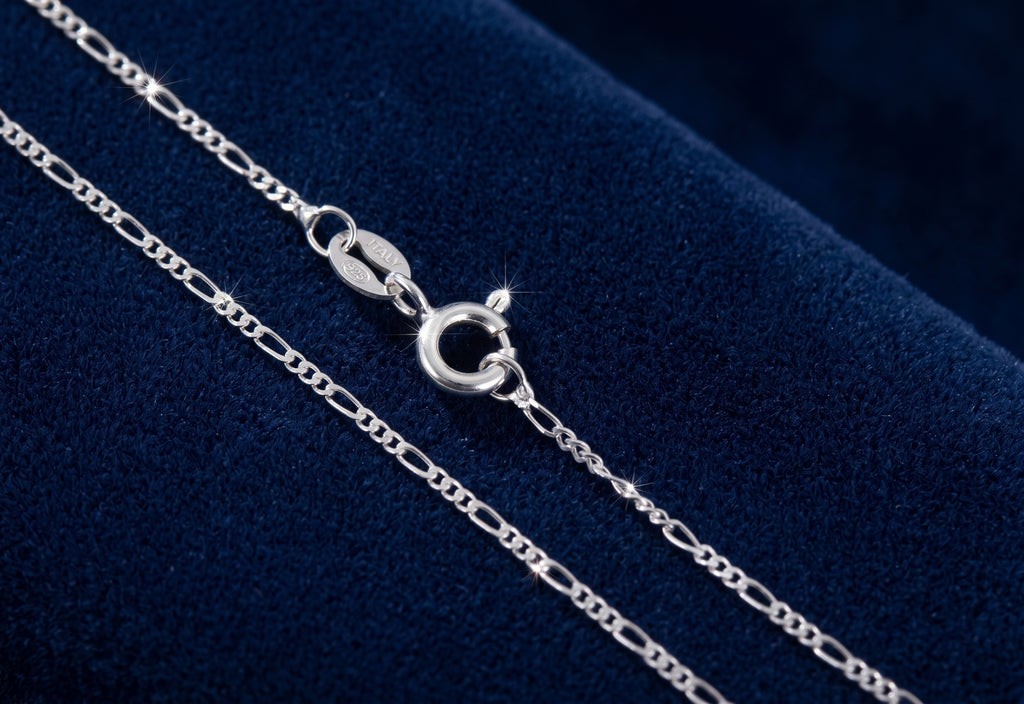 Cadena Tejido Grumet 50cm en Plata 925