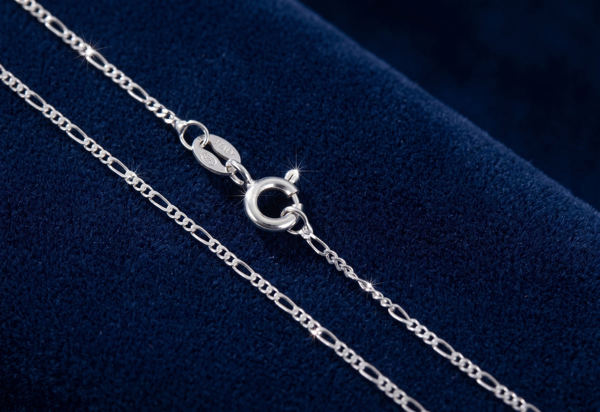 Cadena Tejido Grumet 50cm en Plata 925
